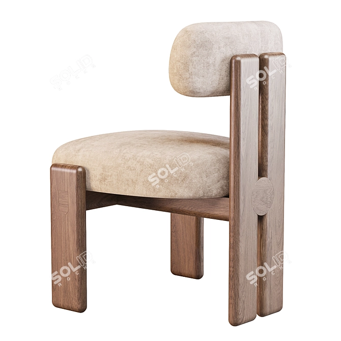 Difane De la Paz Dining Chair 3D model image 3