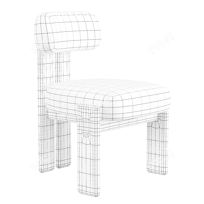 Difane De la Paz Dining Chair 3D model image 7