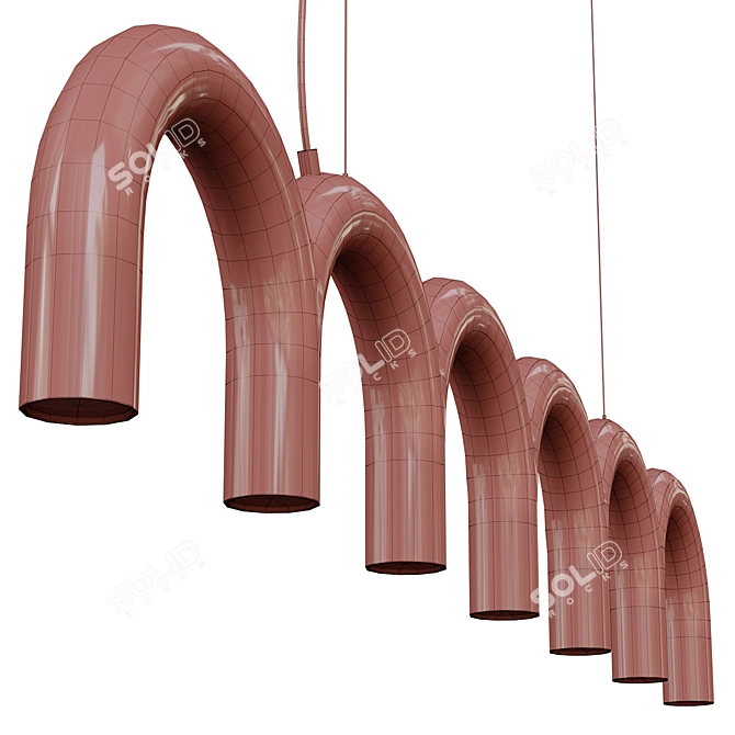 Modern Hanging Lamp Oblure from 3DDD 3D model image 3