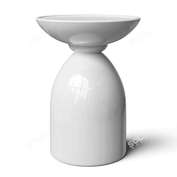 Sleek Visby Side Table 3D model image 2