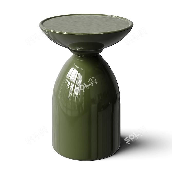 Sleek Visby Side Table 3D model image 4