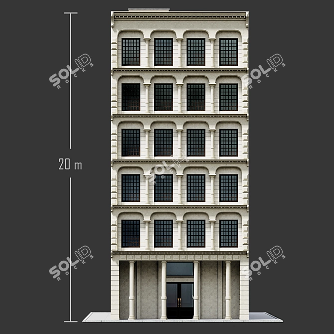 Building06 NY-Style 3D Model 3D model image 3