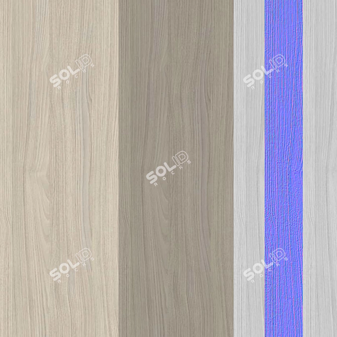 Seamless Wood Texture Set 3D model image 2