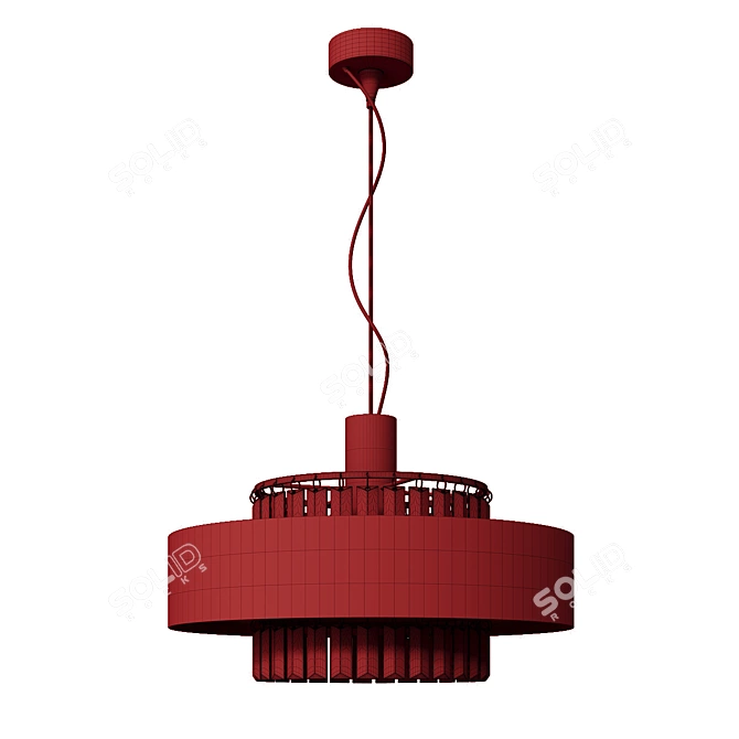 Luxury Opera Suspension Light Fixture 3D model image 3