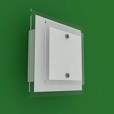 SquareWall Lamp 3D model image 1 