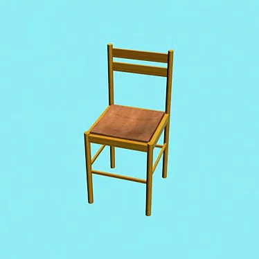 Classic Kitchen Chair 3D model image 1 