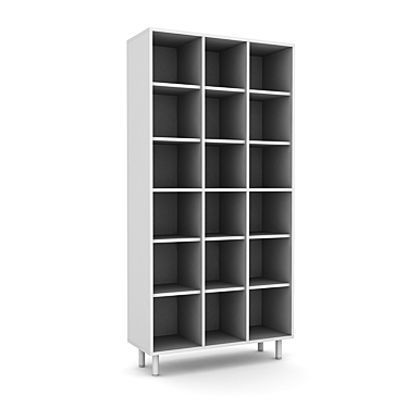 Spacious Office Rack 3D model image 1 