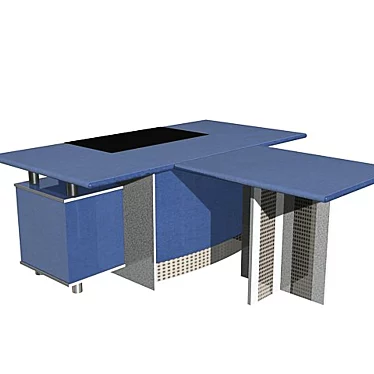 Elegant Office Desk 3D model image 1 