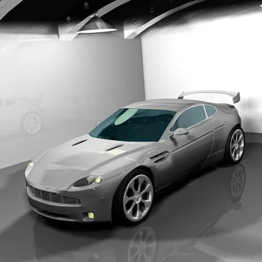 Exquisite Aston Martin Sports Car 3D model image 1 