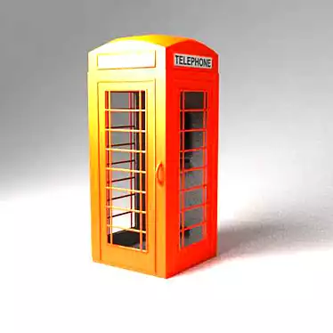 British Phone Booth 3D model image 1 