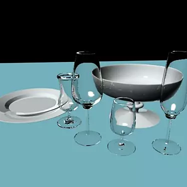 Essential Kitchenware Set 3D model image 1 