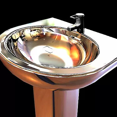 Elegant Bathroom Sink 3D model image 1 