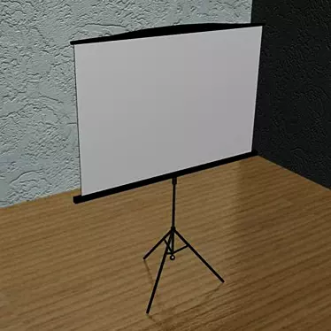 Portable Projector Screen Stand 3D model image 1 