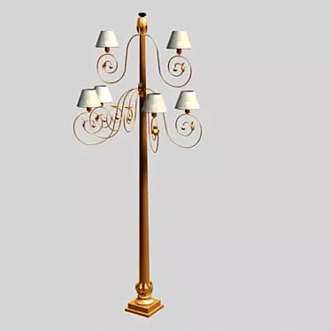 Italian Classic Floor Lamp 3D model image 1 