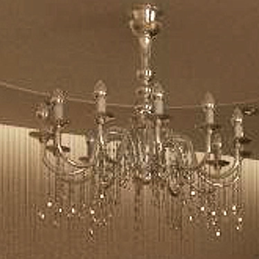 Classic Crystal Chandelier 3D model image 1 