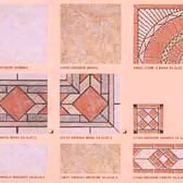 Orchid Pattern Floor Tiles 3D model image 1 