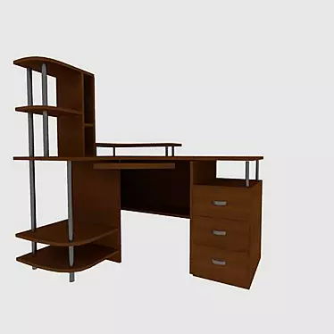 Versatile Computer Desk 3D model image 1 
