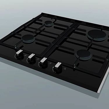 Siemens Hob: Simple and Sleek 3D model image 1 