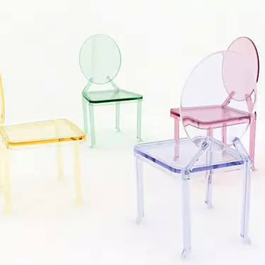 Ghostly Plastic Chair by Kartell - Stark Design 3D model image 1 