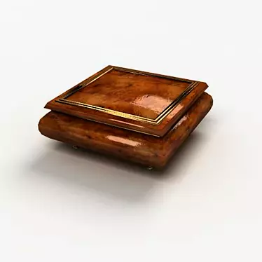 Simple Casket Box 3D model image 1 