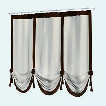 Stylish Window Blind 3D model image 1 