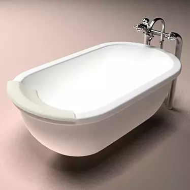 Soothing Bath with Built-in Agitator 3D model image 1 