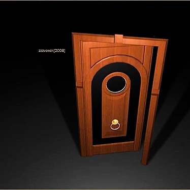 Classic Door 3D model image 1 