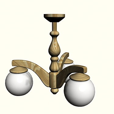 Rustic Kitchen Pendant Lamp 3D model image 1 
