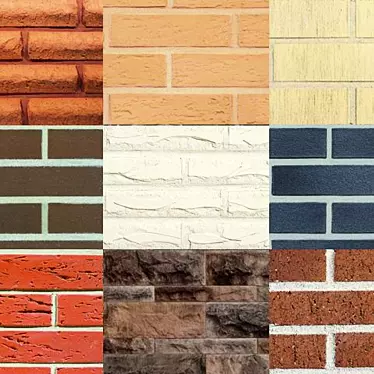 Brickly Textures Bundle 3D model image 1 