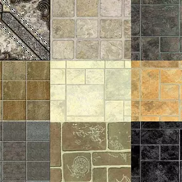 Archived Collection: 10 Texture Tiles 3D model image 1 