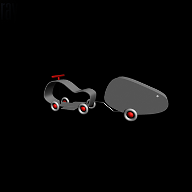 Travel Buddy: Car and Trailer 3D model image 1 