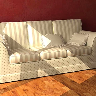 Italian Retro Sofa 3D model image 1 