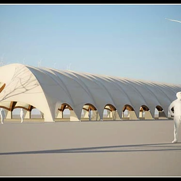 The skeleton of an indoor skating rink.