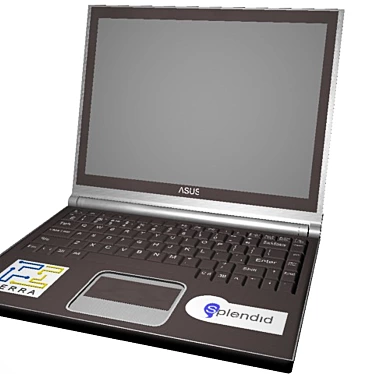 Portable Powerhouse: Sleek Laptop 3D model image 1 