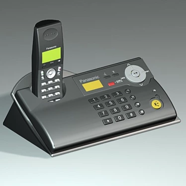 Title: Compact Landline Phone 3D model image 1 