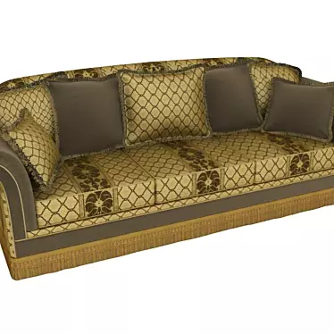 Sappellini Divan: A Timeless Masterpiece 3D model image 1 