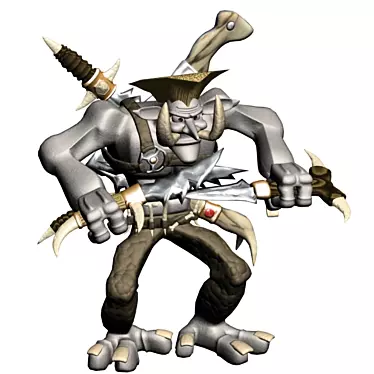 WOW Troll Character Model 3D model image 1 