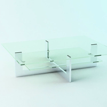 Glass coffee table