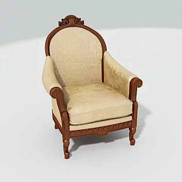 Classic Chair: Traditional Elegance 3D model image 1 