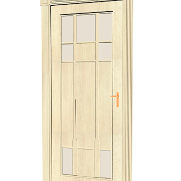 Wood Texture Door 3D model image 1 