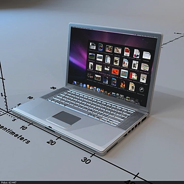 Sleek and Powerful MacBook Pro 3D model image 1 