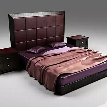 Royal Retreat: King Bedroom Set 3D model image 1 