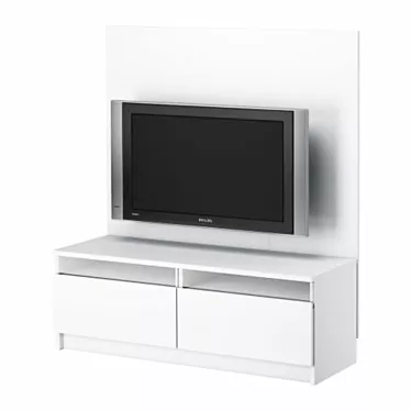 TV Console with Panel - IKEA 3D model image 1 