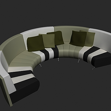 Semicircular sofa