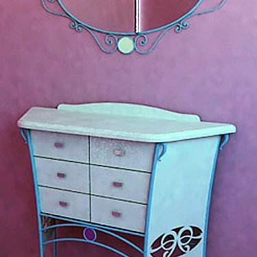 chest of drawers, mirror in infant