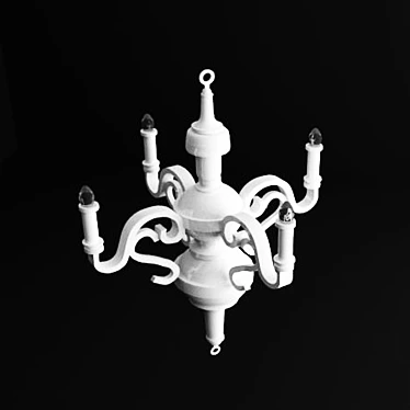 Luxury Paper Chandelier by Studio Job 3D model image 1 