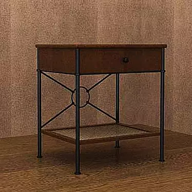 Translation: night table - тумба прикроватная
Grange Night Table 3D model image 1 