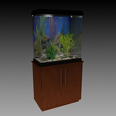 Modern Tumba Aquarium 3D model image 1 