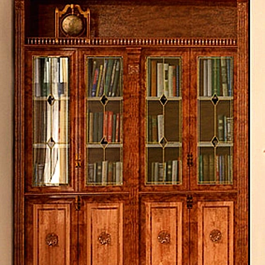 Classic Bookshelf with Globe 3D model image 1 