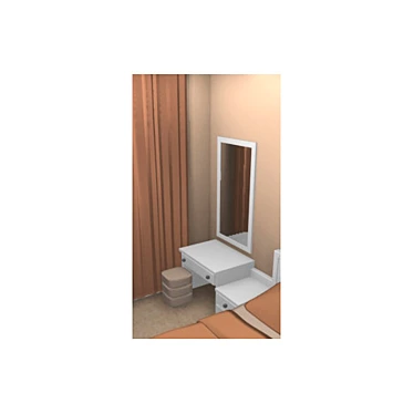 Elegant Vanity Table 3D model image 1 